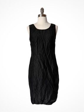 Vintage linen crinkle dress